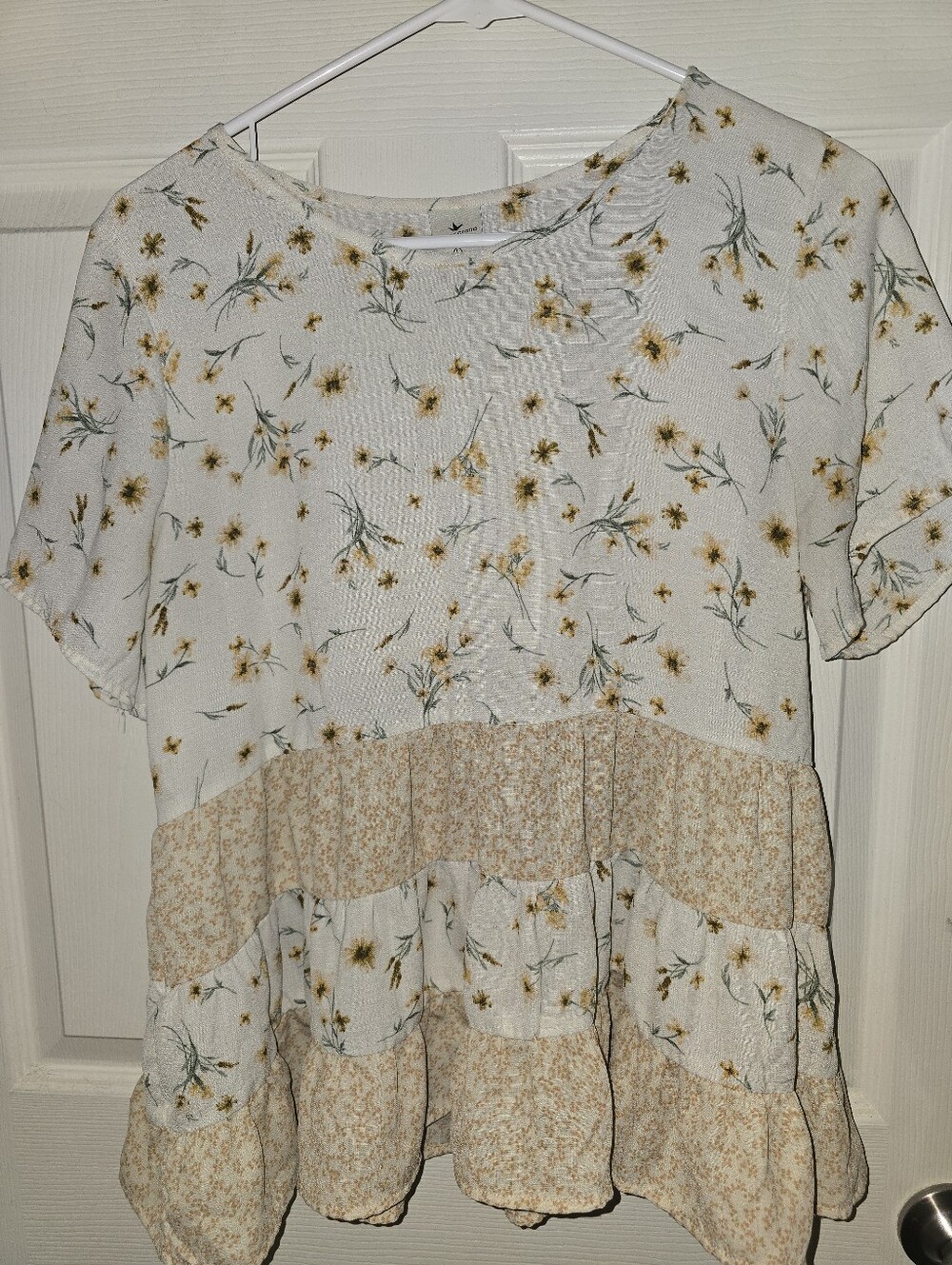 Paper Crane Cream Floral Shirt